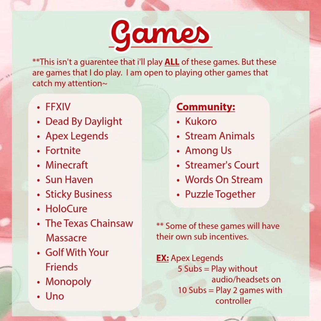 Hello friends~ This coming thursday is gonna be my sub-athon! Come and hang out with me while playing games~ I'm tryna save up the monies to finally get my own very pc setup (and retire my old gaming laptop) 😅  hopefully i'll see you guys then ~