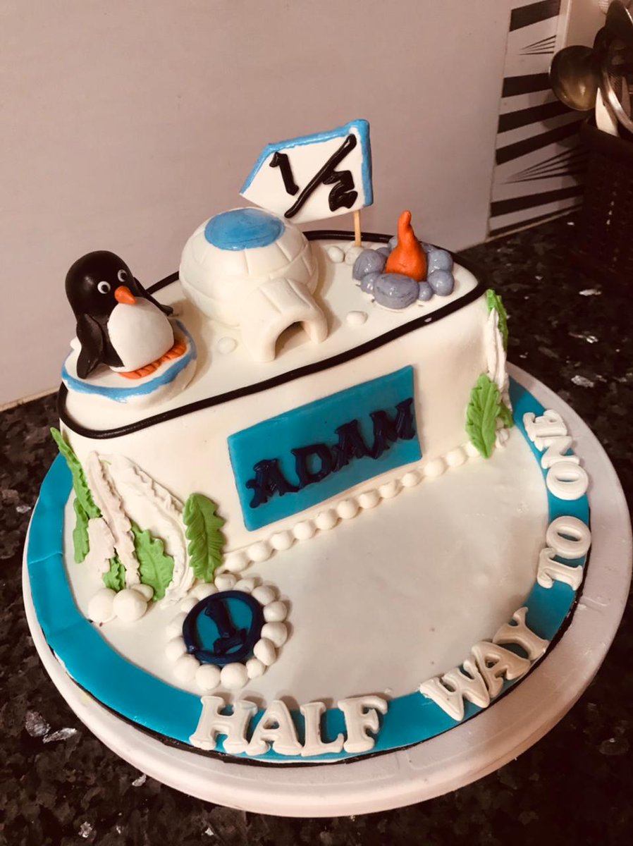 creationbyAisha's tweet photo. "Halfway to One" cake:
Order us... Dm for More details 
1. #HalfwayToOne
2. #GrowingUpFast
3. #MilestoneMoment
4. #HalfBirthdayCelebration
5. #BigBoy https://t.co/xFlmVklKaV