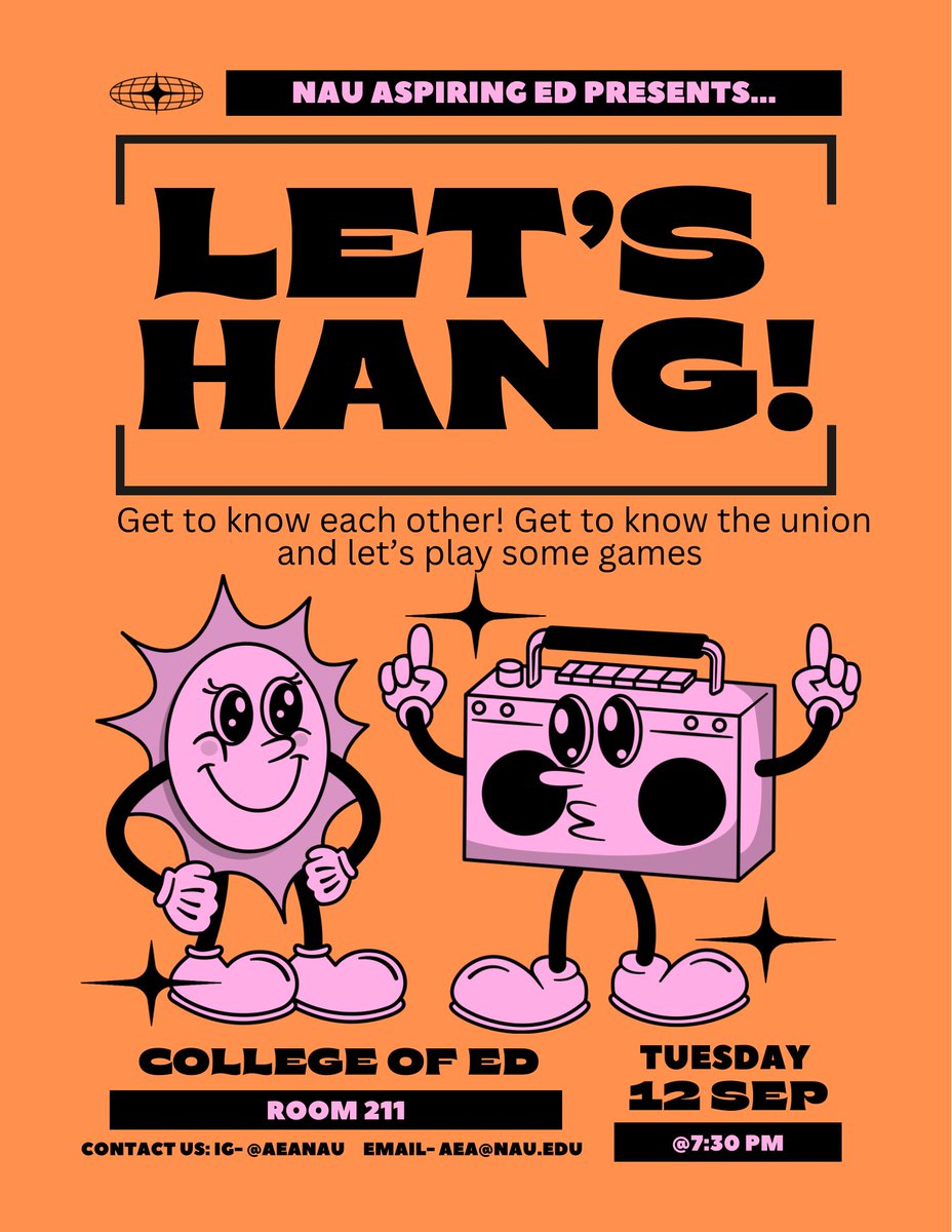 aeanau's tweet photo. Little typo earlier the meeting is in the 12th 

Hey guys!! First meeting of the semester!!! Little informal get to know each other and game night! Can’t wait to see you al!!😋 https://t.co/EQMbkLMv1E