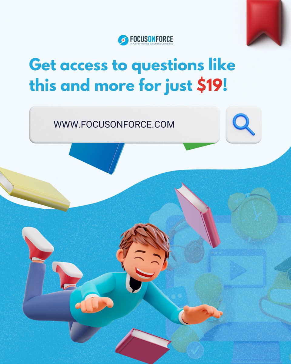 Awesome Admins! Try this quick quiz for a quick refresher 📝 Want more?

🧠 Over 400 practice questions

🧠 6 full practice exams of 60 questions each, same as the actual exam

and more for just $19. Time to spice up your learning: bit.ly/45pMqLz