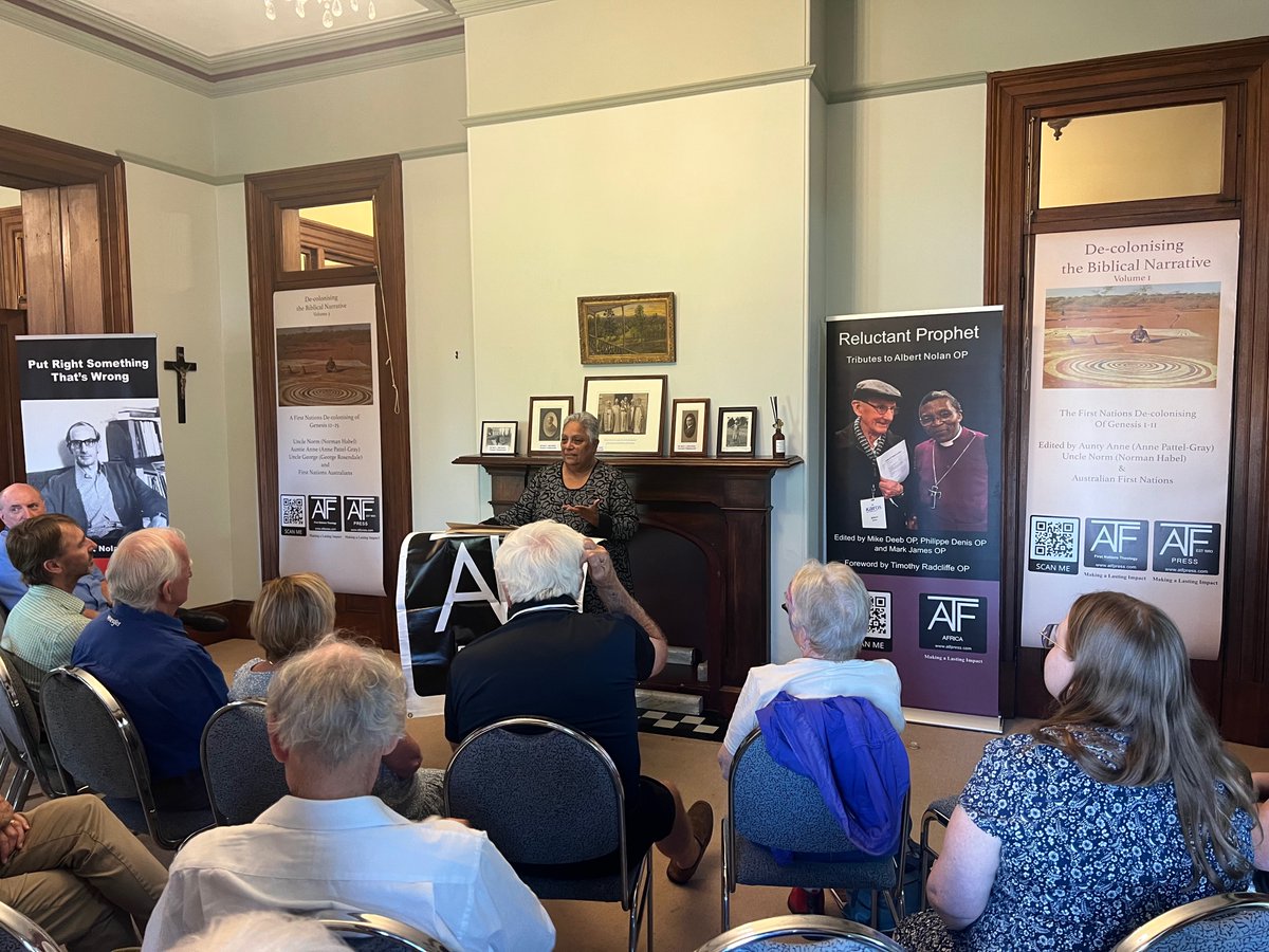 ATFpressAU's tweet photo. Brisbane launch last week of Reluctant Prophet and of the Decolonising the Biblical Narrative Series https://t.co/1BgBnJCQSn