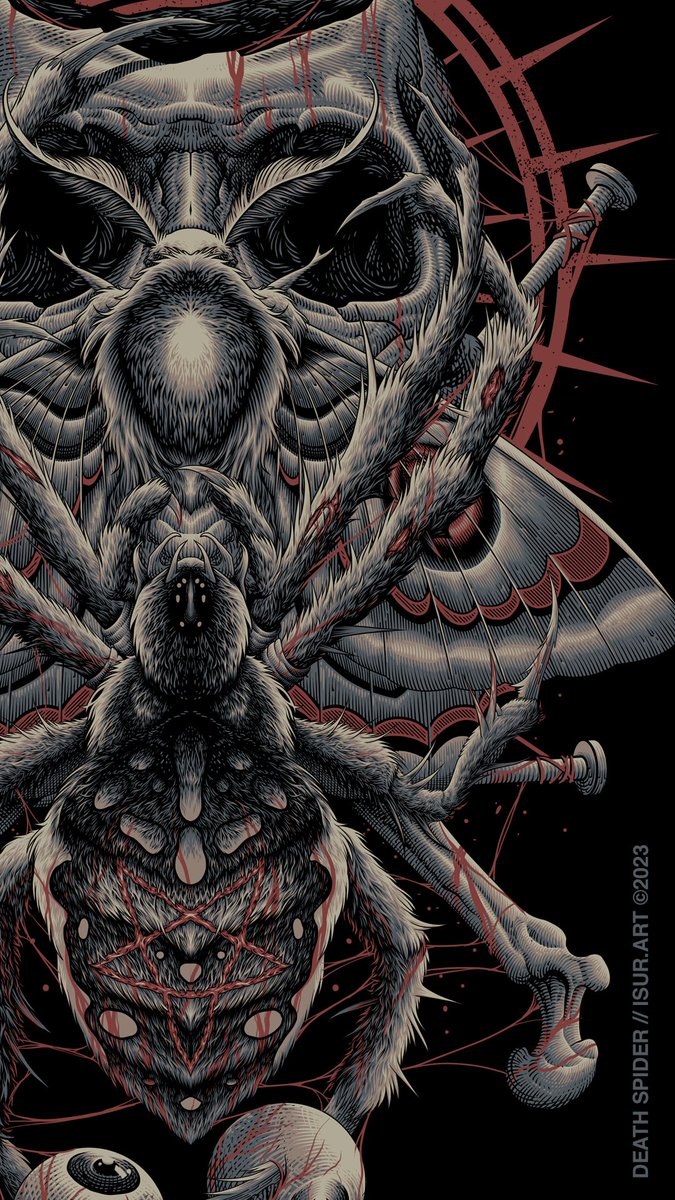 IsurArt's tweet photo. Death Spider//2023

#artwork #illustration #skull #NFT https://t.co/0RF4TjOc9n