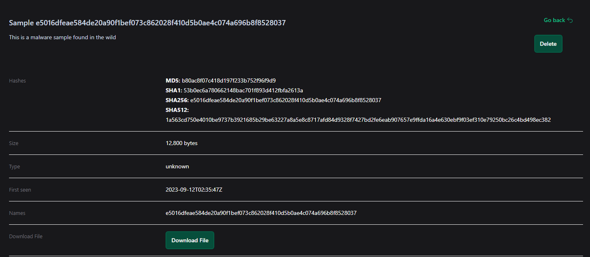Our malware database is now live!

- 18,000,000+ samples
- 16,000,000+ samples in queue for upload
- It's free, forever.

Special thanks to <a href="/Malcoreio/">Malcore™ aka Malcore.io™</a> for assisting us in the development process (and additional funding).

Check it out here: virus.exchange