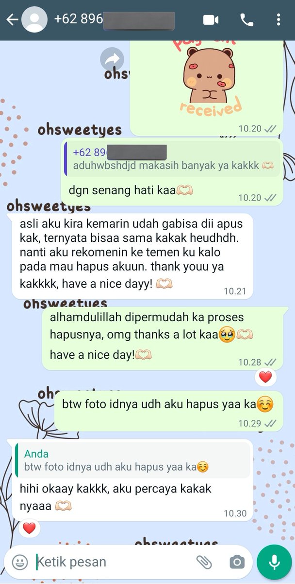 alhamdulillah ketemu cust baik hatii, dan akunnya bisa terhapus di aku😍 
gaperlu ragu lagi deh hapus akun dan untuk privasi aman!😉