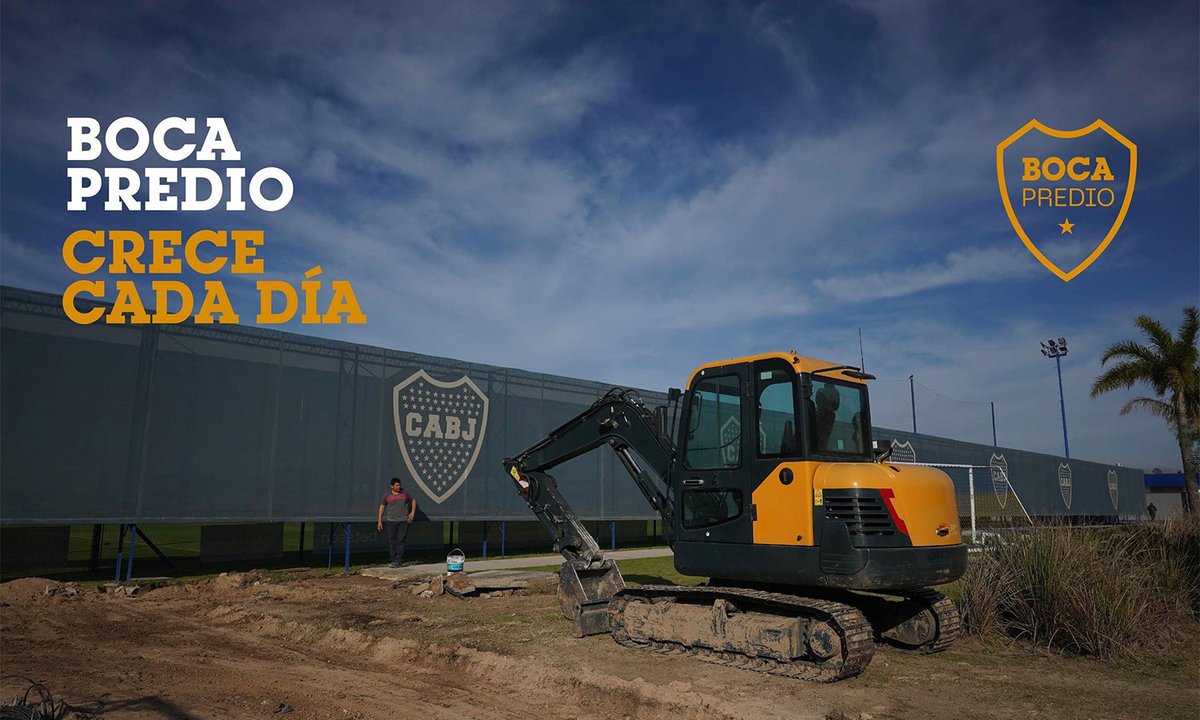 Boca trabaja constantemente en obras en el predio de Ezeiza, donde se construirá un hotel.