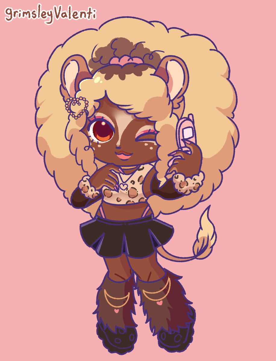 crayon chibi for @tommysonlineVT !! ty for lending me your design to use for a commission example!!! gaooo 🦁 #tommyrawrt