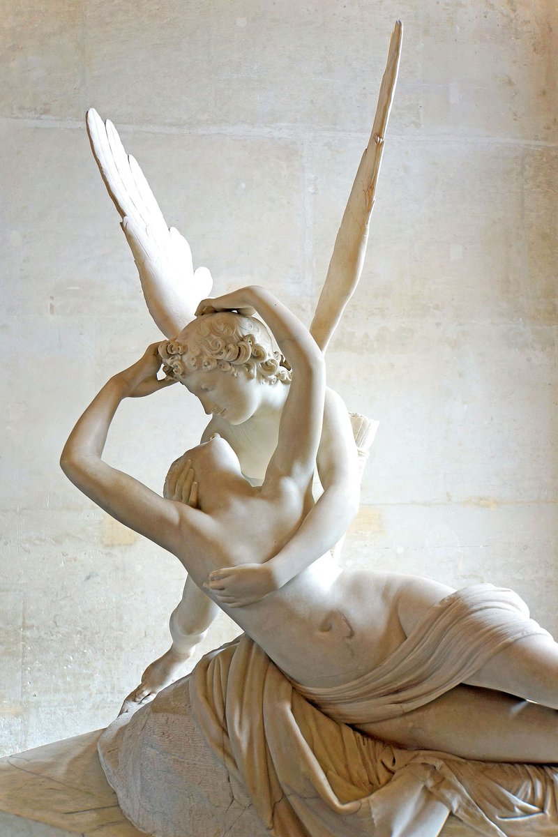 'Psyché ranimée par le baiser de l'Amour;' (Louvre) {1787} Style ~ Neoclassical By ~ Antonio Canova