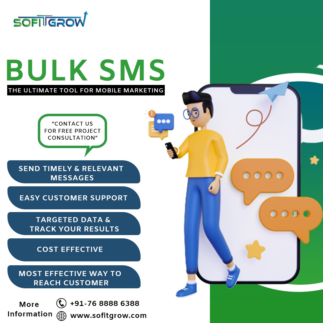 sofitgrow1's tweet image. 📱🚀 Need to boost your business with SMS marketing? 📲✨
#bulksmsservice #bulkwhatsappsms #websitedevelopment #applicationsdevelopment #socialmediamarketing #hotelmanagementsoftware #hospitalmanagementsoftware #searchengineoptimization #googleads #googlemybusinesssolutions