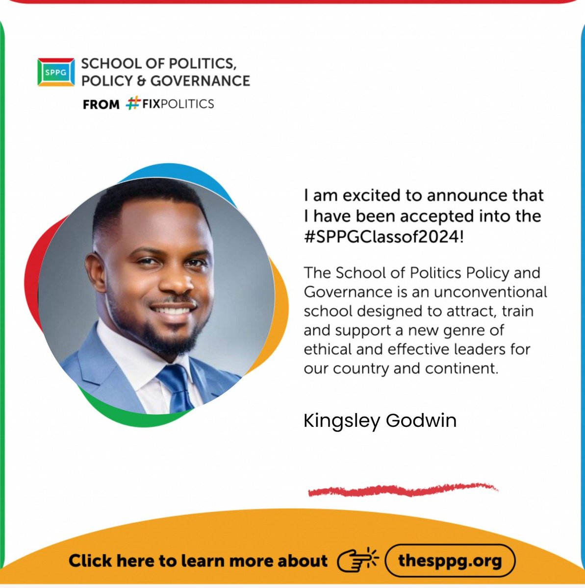 As an emerging leader advocating and driving policy reforms in governance through @wideflive I am excited to join the School of Politics, Policy and Governance 🎓🌟

Looking forward to a transformative learning experience #Politics #Policy #Governance #SPPGClassof2024.