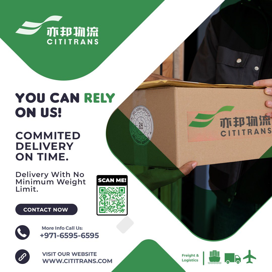 𝙒𝙚 𝘿𝙚𝙡𝙞𝙫𝙚𝙧 Everyday, &amp; Everywhere 𝙒𝙞𝙩𝙝 𝙎𝙥𝙚𝙚𝙙 &amp; 𝘾𝙖𝙧𝙚. 🌎📦

🔗 Share your Query at
WhatsApp:wa.me/97165956595
📧contact@cititrans.com
📱 +971 6595 6595
🌐cititrans.com

#cititranslogistics #amazonfba #amazon #UAE