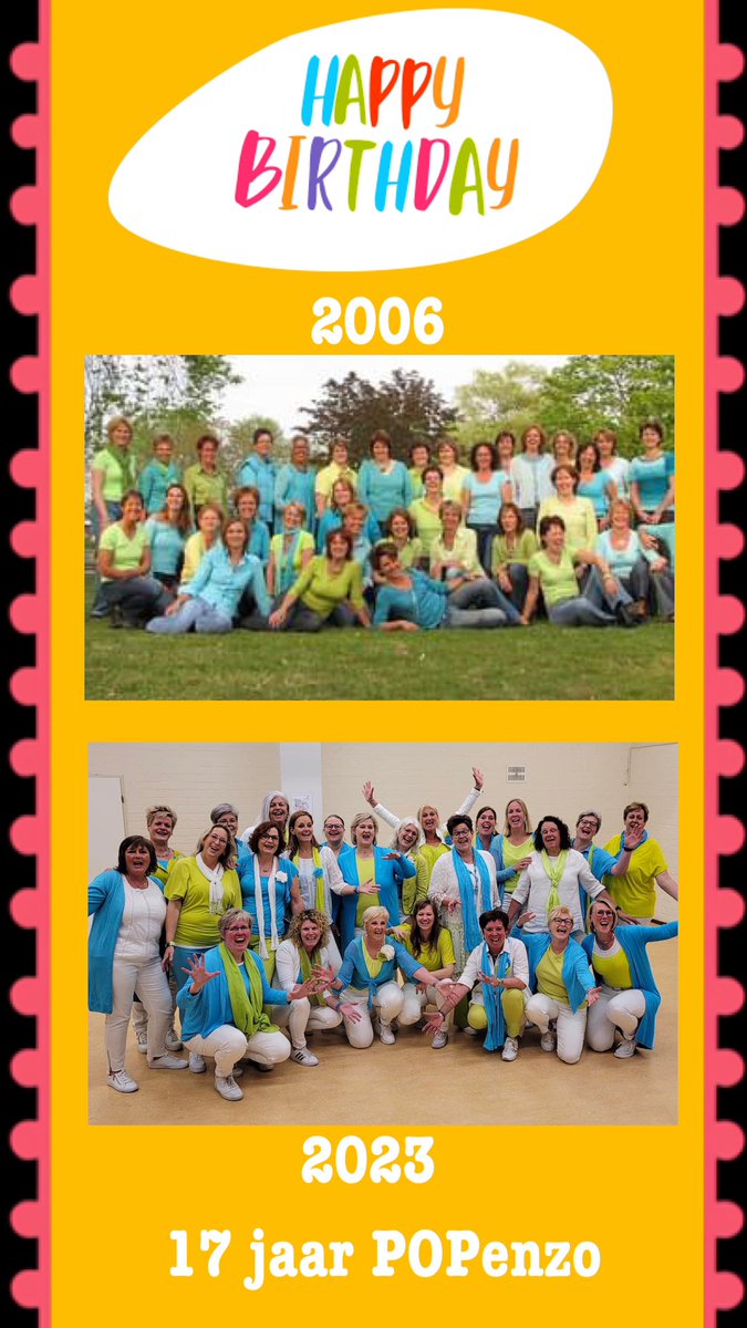 HOERA, vandaag bestaat ons POPenzo precies 17 jaar! 🎉17 jaar delen wij lief en leed, lachen, dansen, zingen en feesten wij met elkaar, vaak met een lach en soms met een traan, maar met 1 grote gezamenlijke passie en dat is muziek. Proost op nog vele muzikale jaren samen 🥂