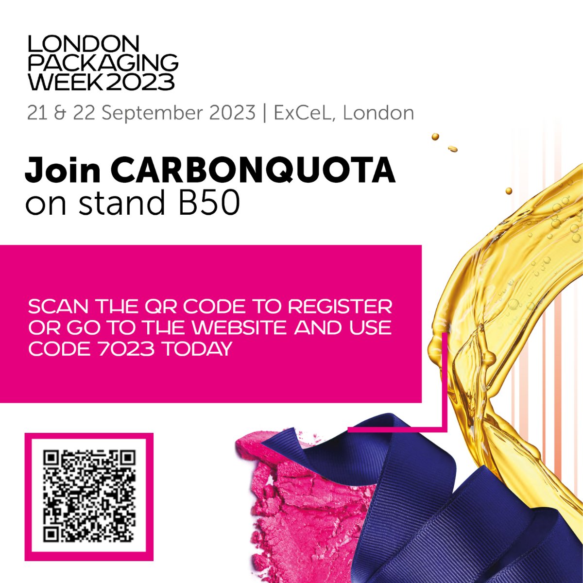 We are exhibiting at this year's London Packaging Week, the vibrant home for packaging innovations and design. Held at the ExCel, London, on the 21st and 22nd September. 

Be inspired by the latest innovation from packaging technologists. An opportunity not to be missed!

#LPW