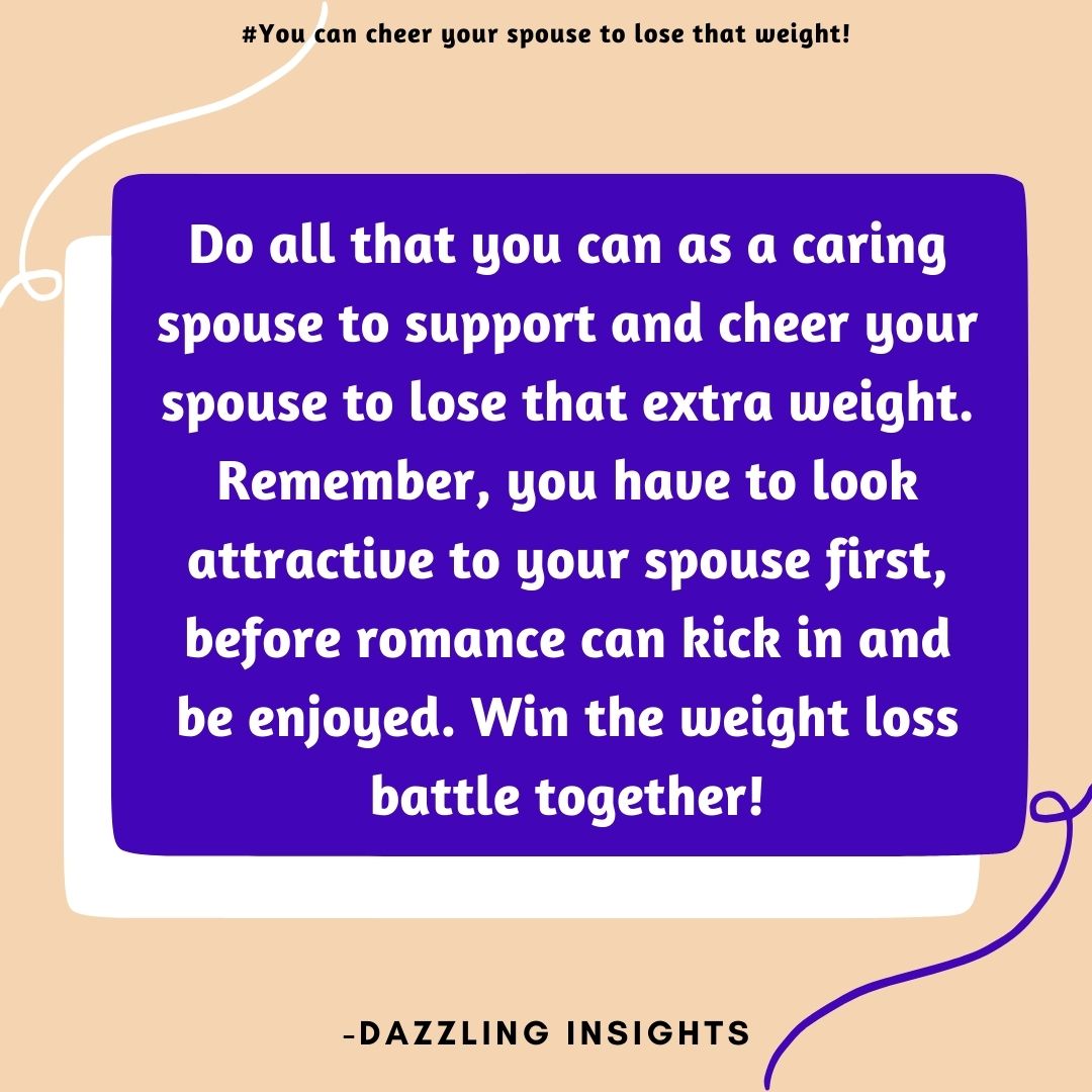 DazzlingInsight's tweet image. Win the weight loss battle together with your spouse! Visit the link below and learn how to cheer your spouse to lose that weight. Also, follow Us on Facebook, Instagram and Twitter.
#weight #weightgain #extraweight #weightloss #couples #dazzlinginsights

dazzlinginsights.com/you-can-cheer-…