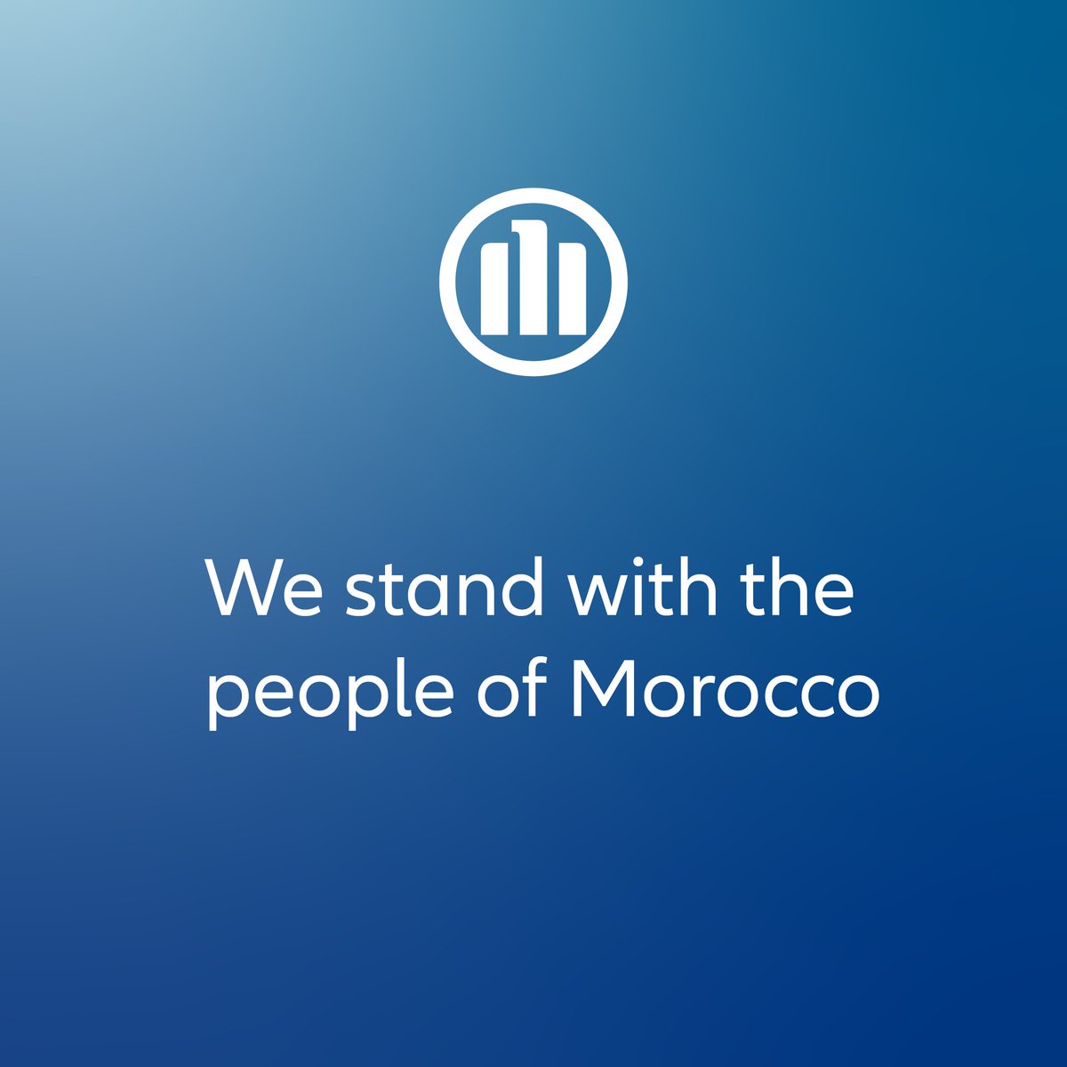 Simpati kami untuk Maroko. #WeStandWithMorocco