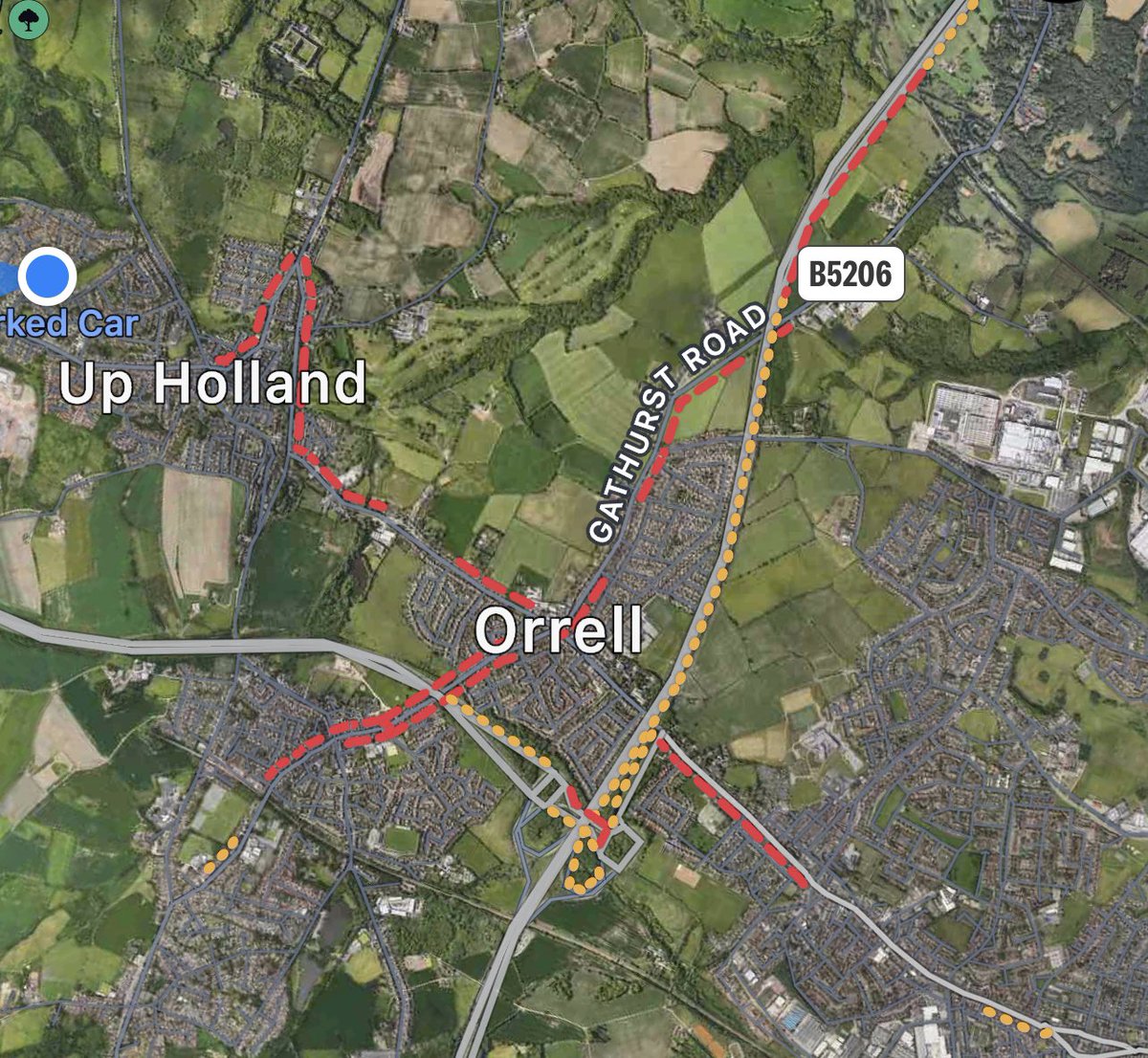 RockRamshaft's tweet image. @WiganCouncil @LancashireCC  Hands up which idiots wait until the week schools &amp;amp; colleges go back to schedule the closure of Church st in Upholland and roadworks on Gathurst and Orrell Road. 
I suspect Burnham’s pollution police will be taking readings this week 🤔
#totalgridlock