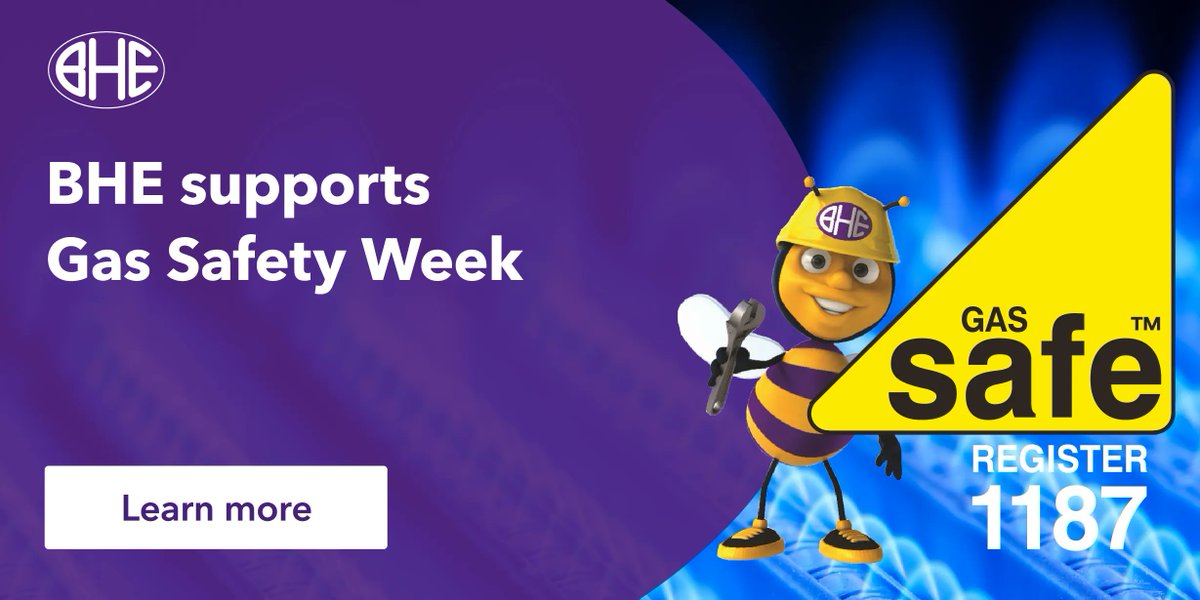 ⚡ BHE SUPPORTS GAS SAFETY WEEK 2023⚡

BHE was one of the first businesses to join the Gas Safe Register &amp; we continue to focus our work on keeping homes &amp; families safe &amp; protected.

📲 buff.ly/45Nif10 
📌 More info on Gas Safety Week: buff.ly/3PpwmUO