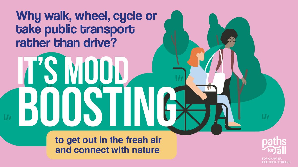 Ditch the car and make your everyday journeys more relaxed! ✨ Travelling in active and sustainable ways can boost your mood by offering more time to: 🌸connect with your local greenspaces 🚶move at a stress-free pace 🌍enjoy fresh air 💬 catch up with loved ones #LetsDoNetZero