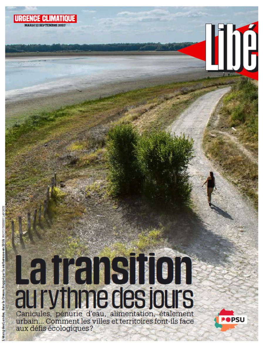 📰 À lire dans le <a href="/libe/">Libération</a> du jour, un supplément <a href="/POPSU_Programme/">POPSU</a> consacrée à l'adaptation des villes et territoires face aux dérèglements climatiques... et aux moyens de l'atténuer, tant que c'est encore possible. 🌩️
➡️ ow.ly/oXjy50PKqe9