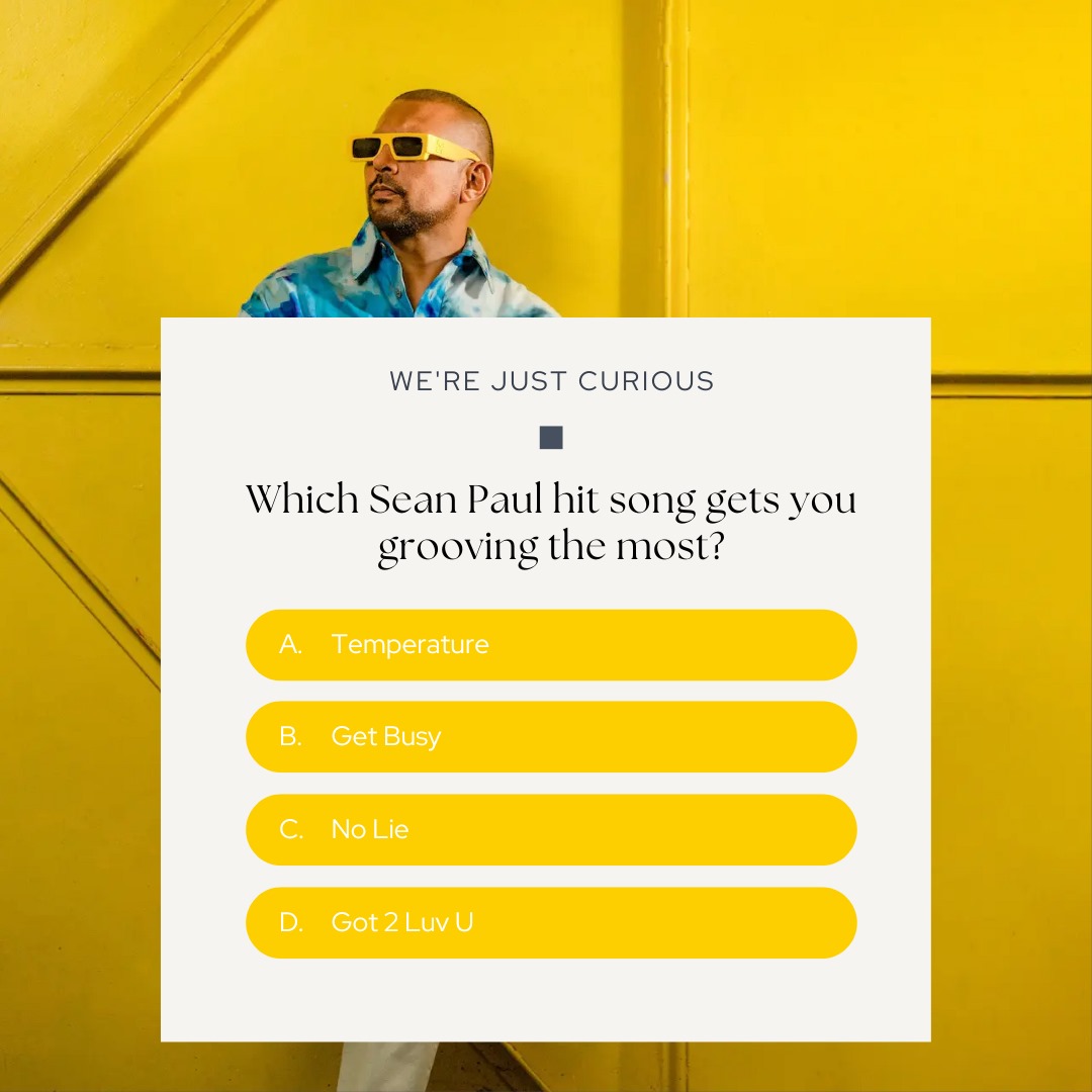 We can't decide which track we're most looking forward to hearing on the 21st October at Coca-Cola Arena, Dubai #TheBluBloodWay #SeanPaul #GetBusy <a href="/duttypaul/">Sean Paul</a>