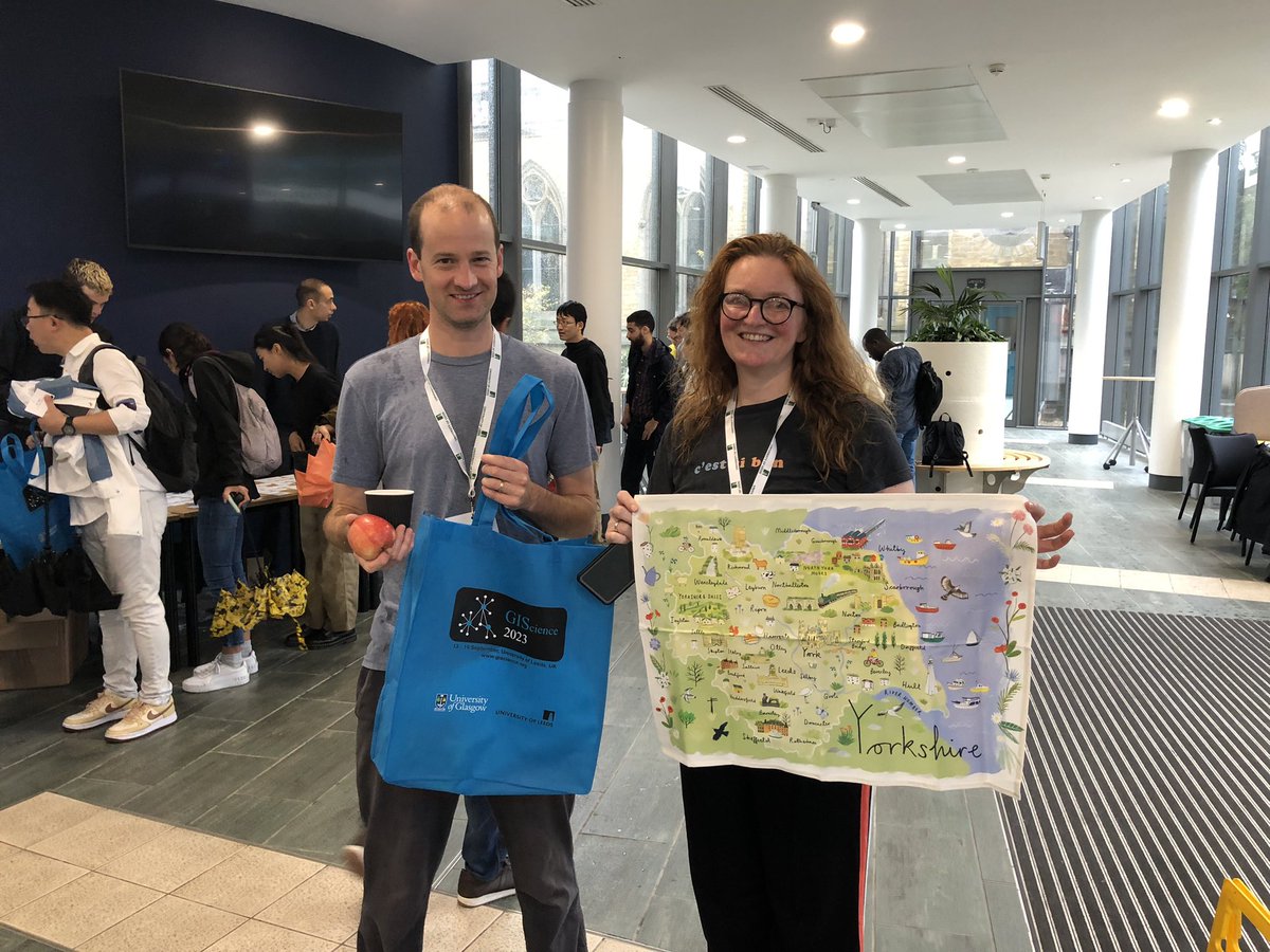 GIScience (@giscience_conf) on Twitter photo Starting <a href="/GIScience_conf/">GIScience</a> right now!
Rainy morning in Leeds but look at our beautiful welcome package!
Thanks <a href="/ajheppenstall/">Alison Heppenstall</a> and organisers <a href="/UofGlasgow/">University of Glasgow</a> <a href="/UniversityLeeds/">University of Leeds</a> Starting <a href="/GIScience_conf/">GIScience</a> right now!
Rainy morning in Leeds but look at our beautiful welcome package!
Thanks <a href="/ajheppenstall/">Alison Heppenstall</a> and organisers <a href="/UofGlasgow/">University of Glasgow</a> <a href="/UniversityLeeds/">University of Leeds</a>
