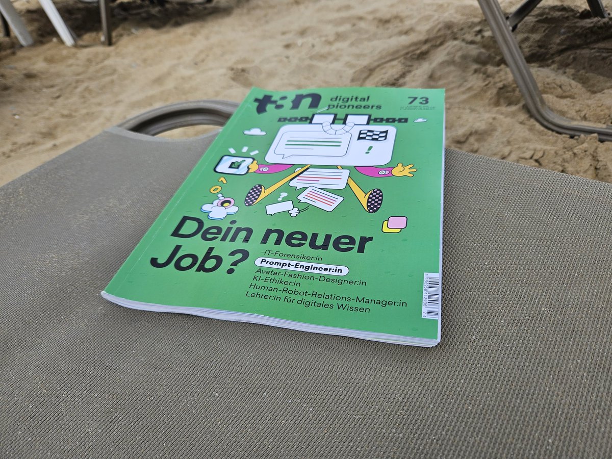 So, der Urlaub ist fast vorbei. Wie jedes Jahr durfte die <a href="/t3n/">t3n Magazin</a> am Strand nicht fehlen. Ist schon ein Ritual, vor der Abfahrt das aktuelle Heft zu kaufen. 
Jetzt noch mal ein paar schöne Tage zuhause genießen. 
#OnlineMarketing #DigitalMarketing
