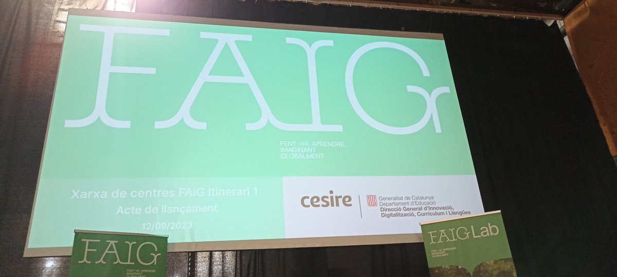 Acte de llançament del programa FAIG #CESIRE #faig
Això ja comença!!!
