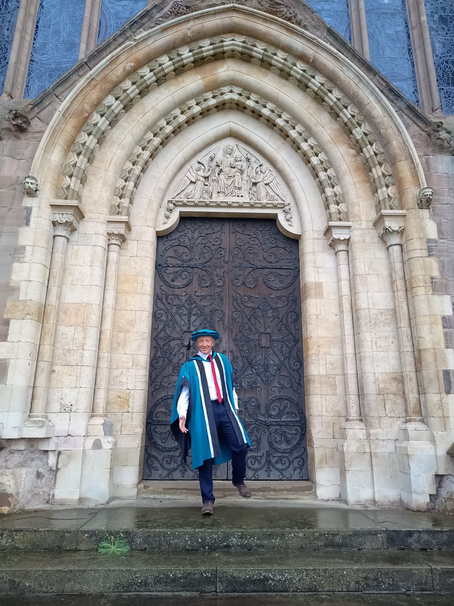 DrSteveRaven's tweet photo. Waiting to collect my doctorate in Worcester Cathedral reflecting on just how many people made it possible to get here. #THANKYOU https://t.co/sNWnfHwTTB