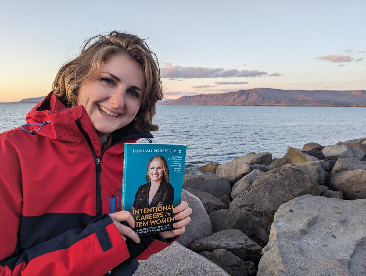 At a conference in Iceland, reading @HannahNikeR's powerful book about intentional careers for STEM women. My favourite quote: 'successes and failures are outcomes. They do not determine your self-worth'. I need this reminder everyday. Launches today on: amazon.co.uk/Intentional-Ca…