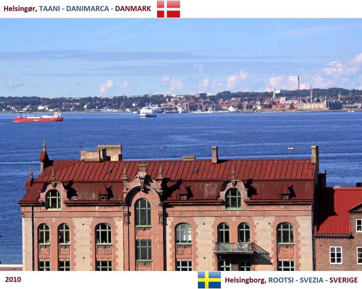 Pillandia's tweet photo. Kronborg castle and stronghold in Helsingør, Denmark 🇩🇰, immortalized as Elsinore in William Shakespeare's play Hamlet, as seen from Helsingborg, Sweden 🇸🇪.
📷: 2010.
https://t.co/JQVE9yHyQH
#Helsingborg #Öresund #Øresund #Border #Kronborg #Helsingør #Sweden #Denmark https://t.co/8sL2ekj6nD