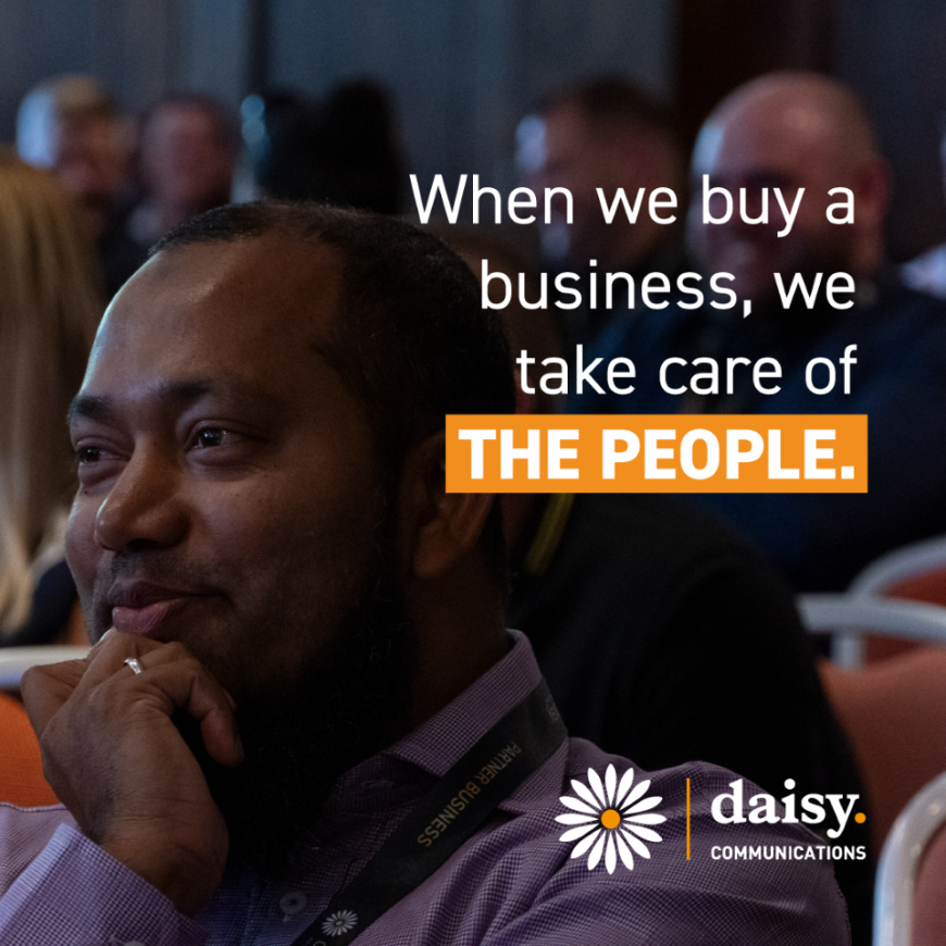 DaisyGroupUK's tweet photo. We know that the secret to success is our people, thatโs why we pride ourselves on creating great future opportunities for teams we acquire.
Find out how to sell your business to Daisy by emailing janine.murray@daisygroup.com.
#DaisyComms #futureofbusiness #growth #acquisition https://t.co/2HSqSukTdd