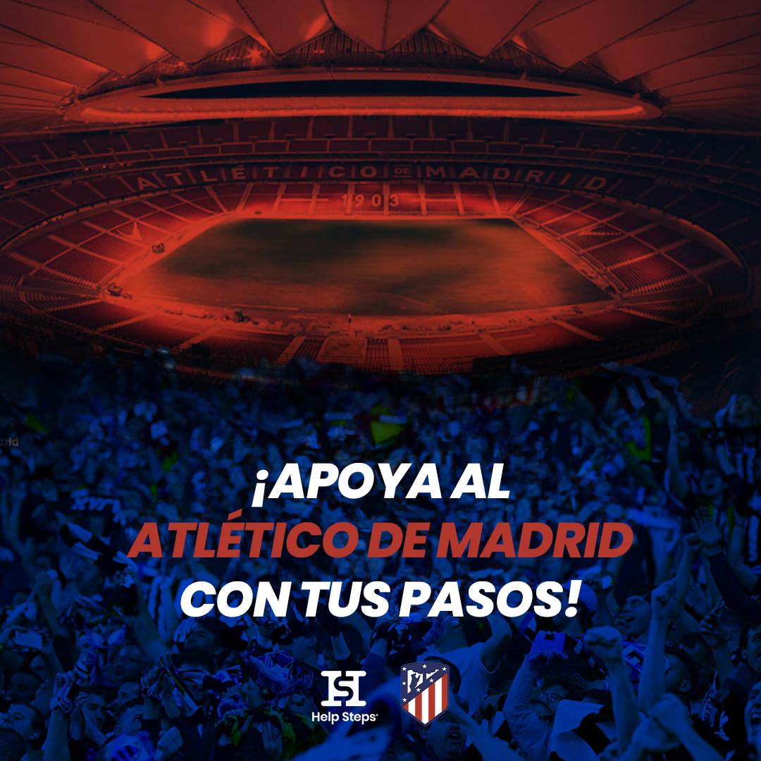 Gracias al acuerdo entre <a href="/helpstepsesp/">Help Steps ESP</a> y el <a href="/Atleti/">Atlético de Madrid</a>,  ahora puedes apoyar a tu equipo favorito. 

Con Help Steps conviertes los pasos que das en ayuda directa al Atleti.

¿Cómo funciona? Descarga Help Steps y descúbrelo: bit.ly/hs-download

#VamosHelpStepsVamosAtleti