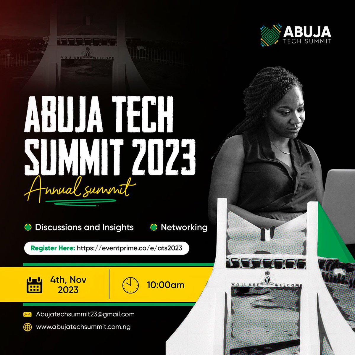Breaking News: The biggest Tech Event to be held in Abuja this November. Don't miss it.

Expect big players in the Tech and Venture industry. 
 
Date: 4th November, 2023.

Register here (Early bird) 👇: 
 eventprime.co/e/ats2023

For more info and sponsorship, visit