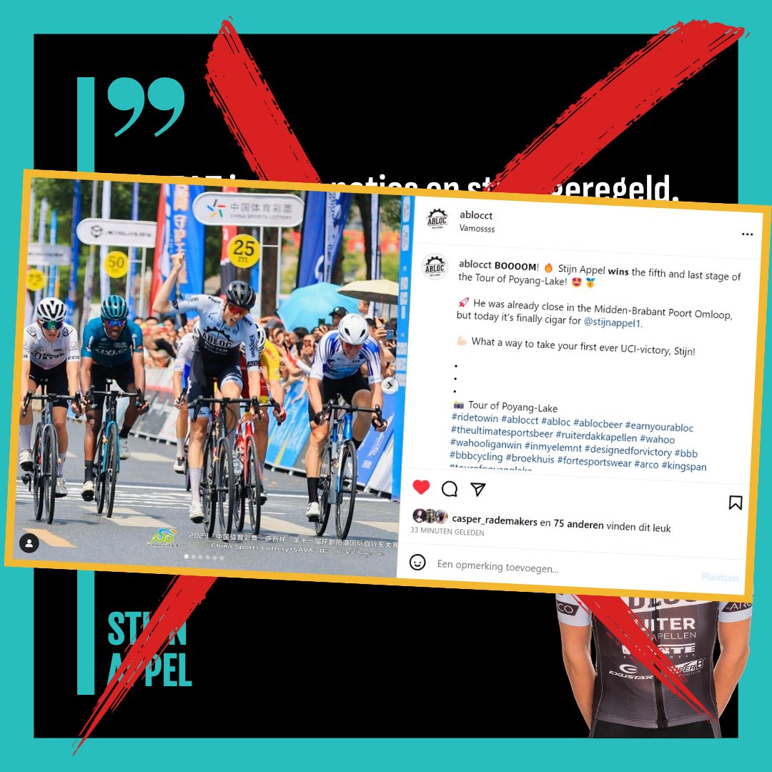 🗣️ “Persoonlijk hoop ik mijn 1e UCI overwinning bij BEAT op de weg te ha…… 𝐇𝐎𝐋𝐃 𝐌𝐘 𝐁𝐄𝐄𝐑 ➡️ Eerste UCI overwinning van <a href="/stijn/">Stijn Van Assche</a> vannacht in Tour of Poyang-Lake🏆