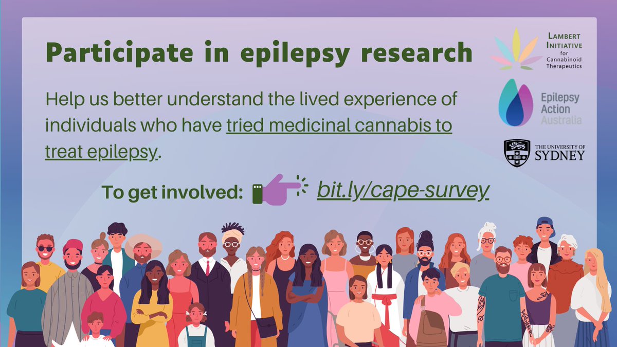 📢 We are excited to launch our newest study, the 'Cannabinoids for Adult and Paediatric Epilepsy' (CAPE) survey. The aim of our survey is to determine whether changes in legislation have improved access for people with epilepsy.

To get in involved👉redcap.sydney.edu.au/surveys/?s=DDX…