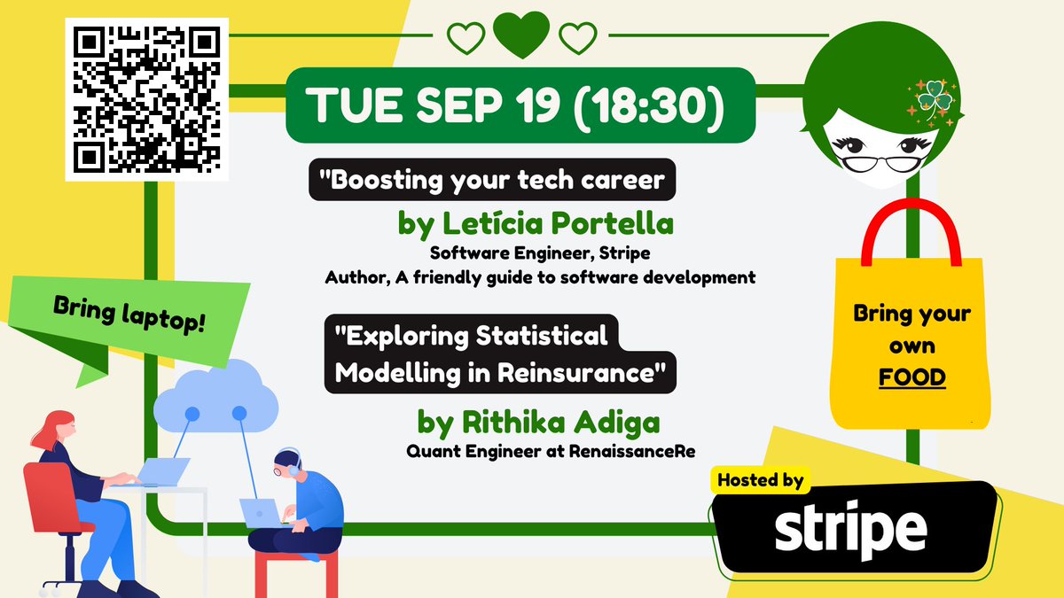 PyLadiesDub's tweet image. 🔔 A week till our #PyLadies Dublin Meetup @StripeIreland.
#BYOLaptop #BYOFood
meetu.ps/e/Mh3t9/cywd/i