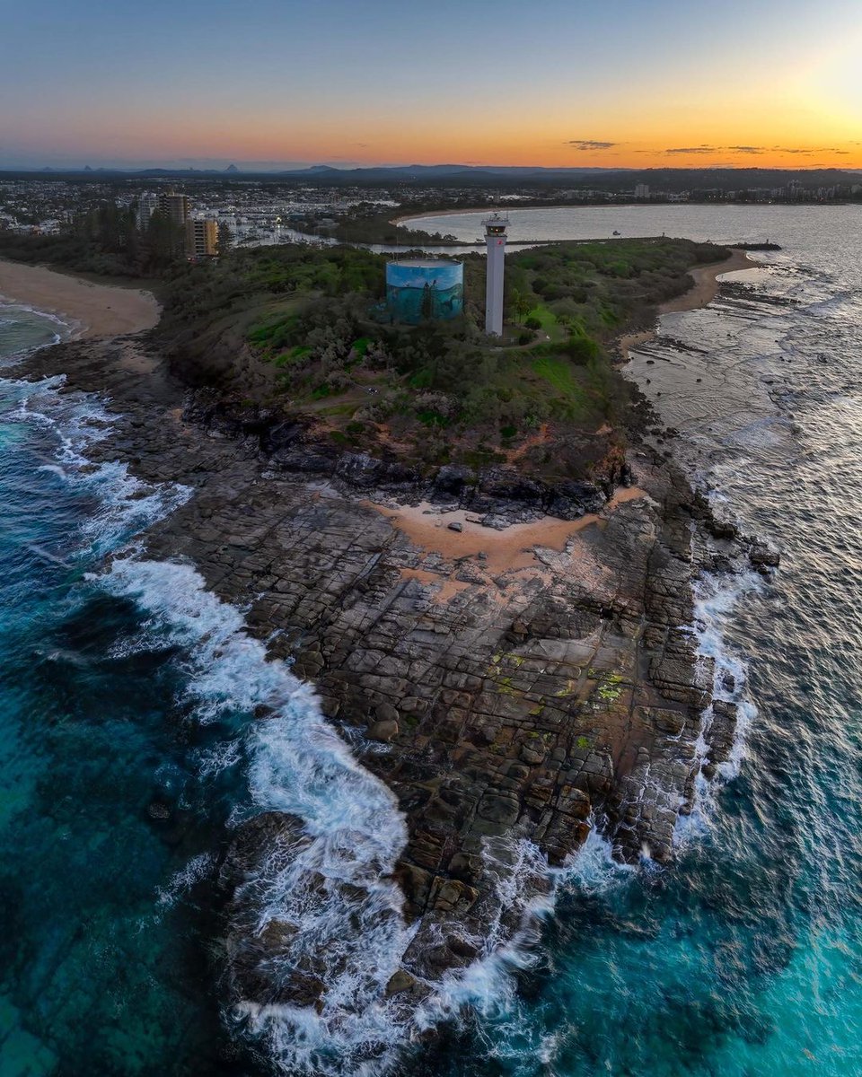Did you know? THREE lighthouses have watched over ships approaching Moreton Bay from the North on the Sunshine Coast 💡 🚢 The third lighthouse (pictured) was built in 1976 at Point Cartwright. 📸 credit: @sweet.as.fotos (Instagram)