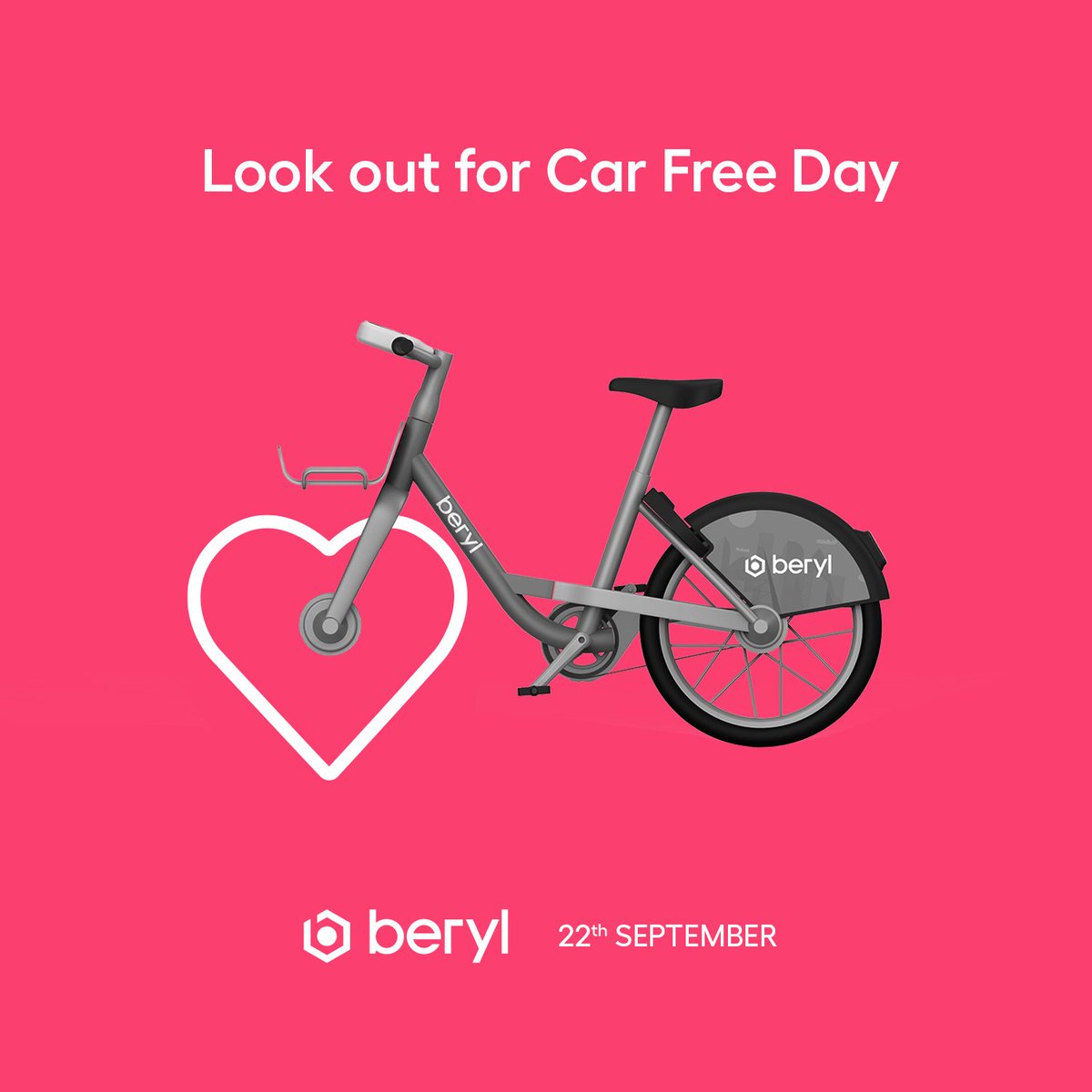 Diaries and wheels at the ready! 🗓️ Car Free Day is taking place next Friday 22nd September, and the time is now to start planning your day ❤️ Plus, watch this space for some incoming offers to help you celebrate 🎉 #CarFreeDay #CarFreeDay2023 #Beryl