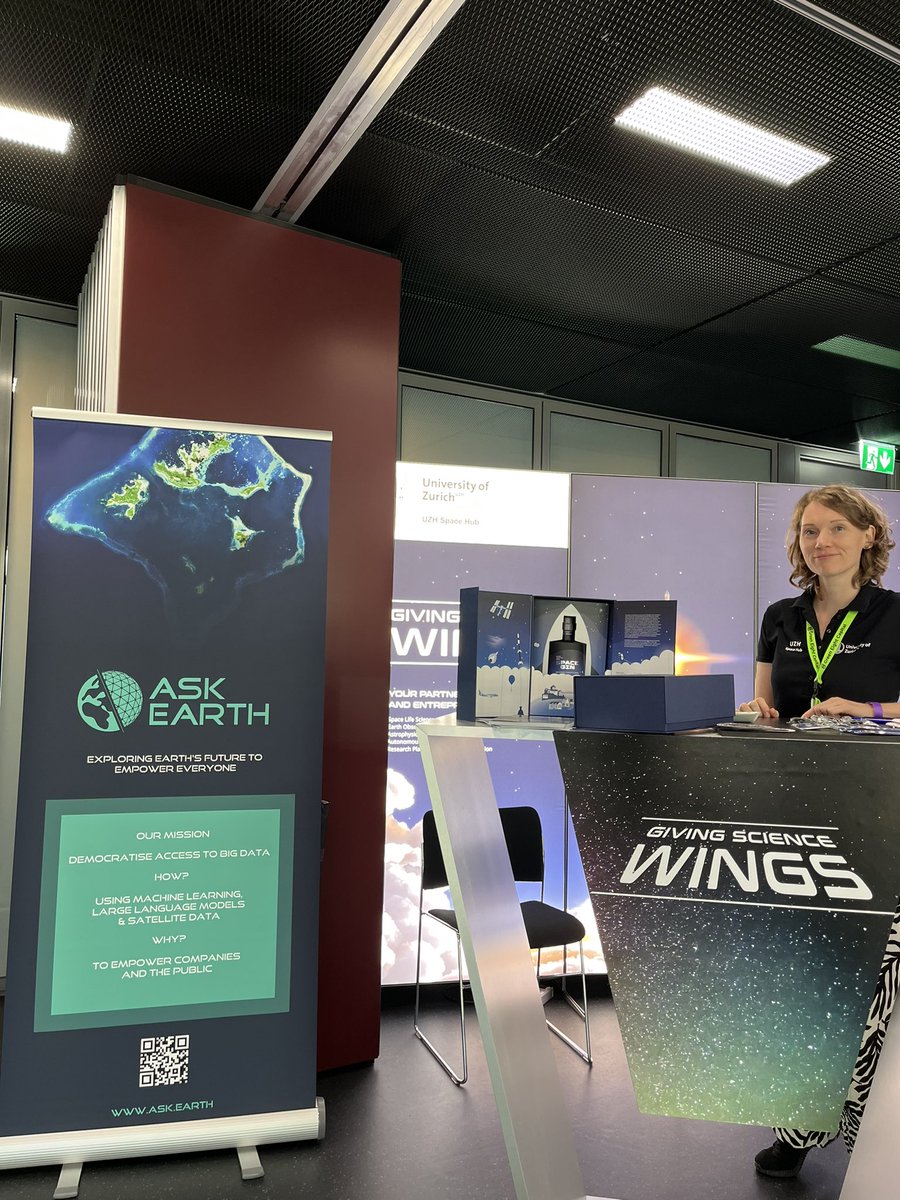 Manuel Gerold from the UZH spin-off #askEarth is joining the Space Hub booth today at the Commercial Space Days in Lucerne.

Come and visit us on Floor 2.

#EarthObservation

<a href="/iaskearth/">i.ask.earth</a>
@uzh_en
@uzh_science