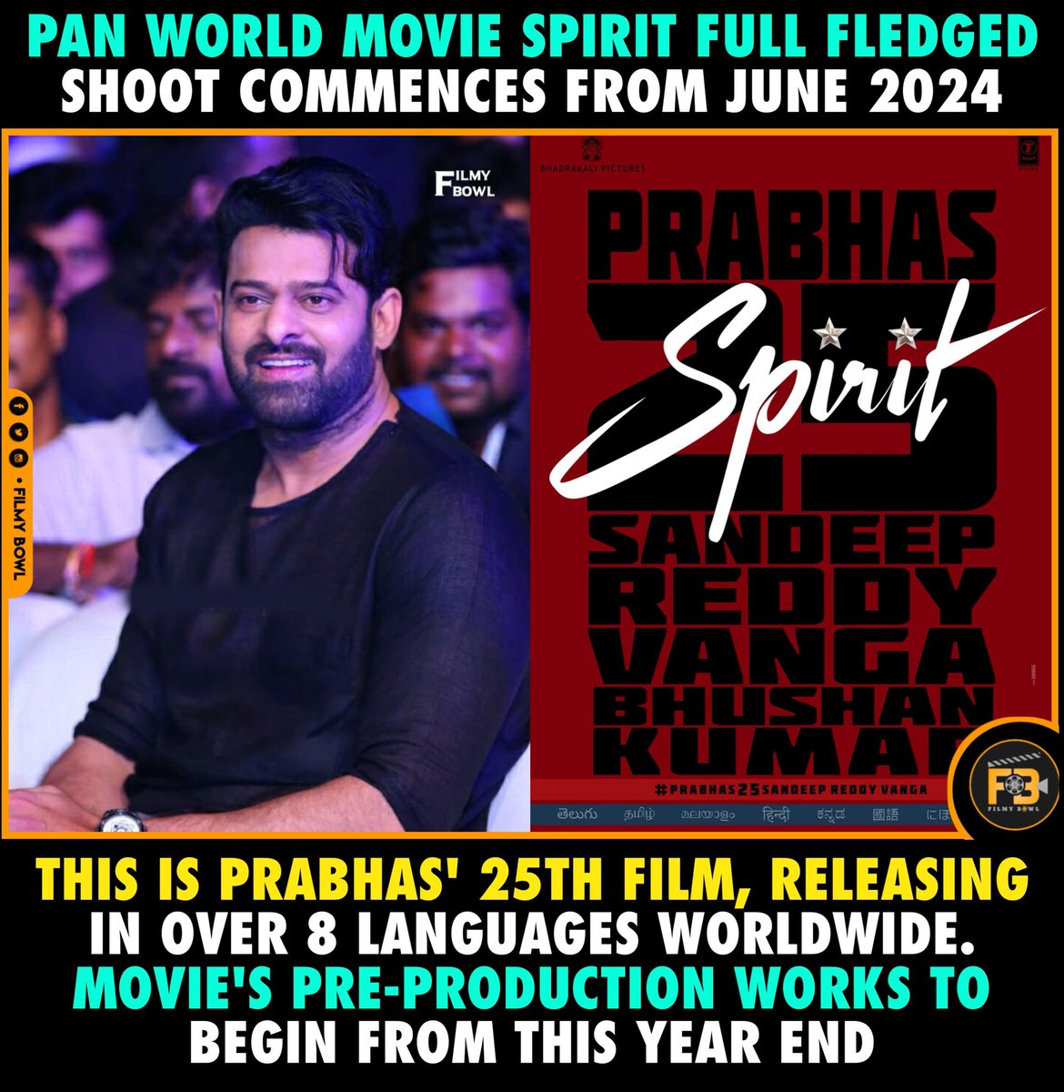 The Mighty man shoot starts from June 2024🔥🔥😎🚔

#Prabhas25
#SandeepReddyVanga
#Prabhas

Follow 👉 @FilmyBowl