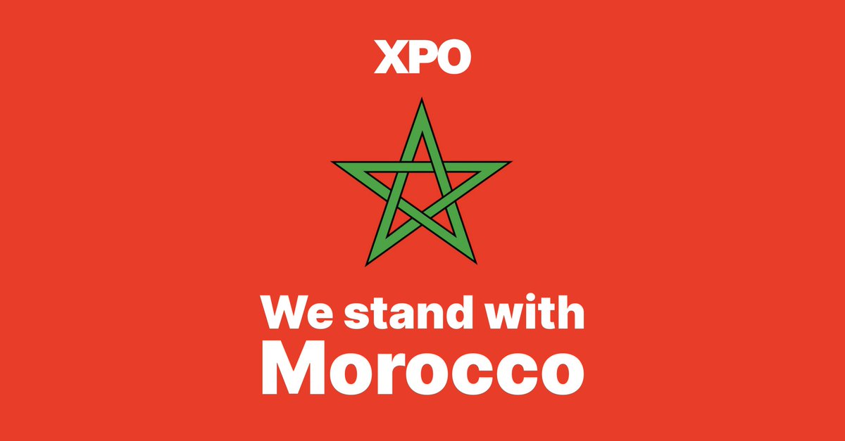 We stand in solidarity with the Moroccan people mourning the victims of the terrible earthquake that hit the country on Friday. 
We thank our amazing teams in Tangier are already mobilized, transporting goods to support the aid effort. 
#WeStandWithMorocco #WeAreXPO