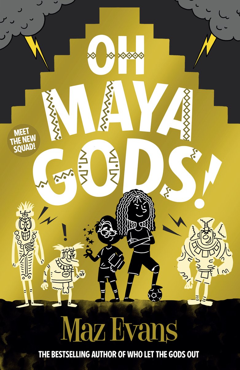 My beloved GodsSquad... Allow me to tell you a bit about my next book baby, which is out in TWO WEEKS! OH MAYA GODS is the start of a new generation of WHO LET THE GODS OUT adventures, starring Elliot's daughter Vesper and Virgo's son, Aster. Their first quest takes them... 1/4