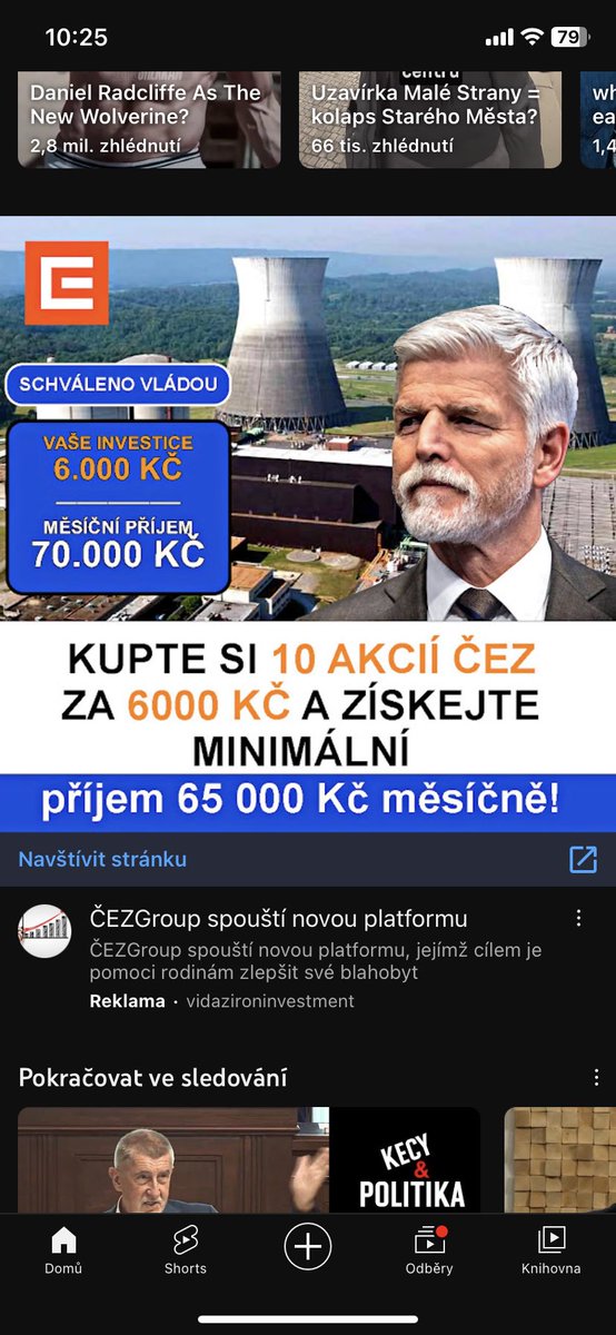 ja_zeman's tweet photo. Prvni reklama v Youtube aplikaci. To je jim fatk jedno ze vydelavaj penize na podvodnejch firmach a nebo nejsou schopny si to sami ohlidat? @Google? https://t.co/pxLAZvKi3E