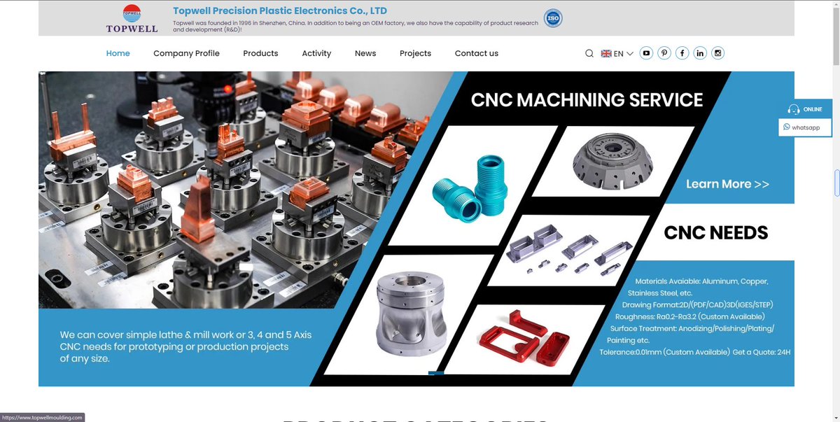 We have a new website!
Hop on over and take a look. 
topwellmoulding.com