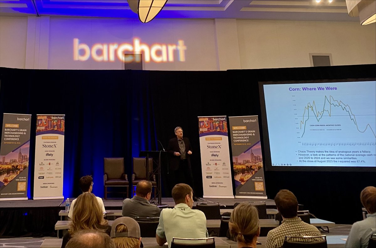 BlueOceanTS's tweet image. Speeches at the Barchart's Grain &amp;amp; Merchandising Technology Conference by Keith Petersen (CSO of Barchart), Darin Newsom (Barchart's senior market analyst), and Mark Soderbergh (ADM isi market analyst) !