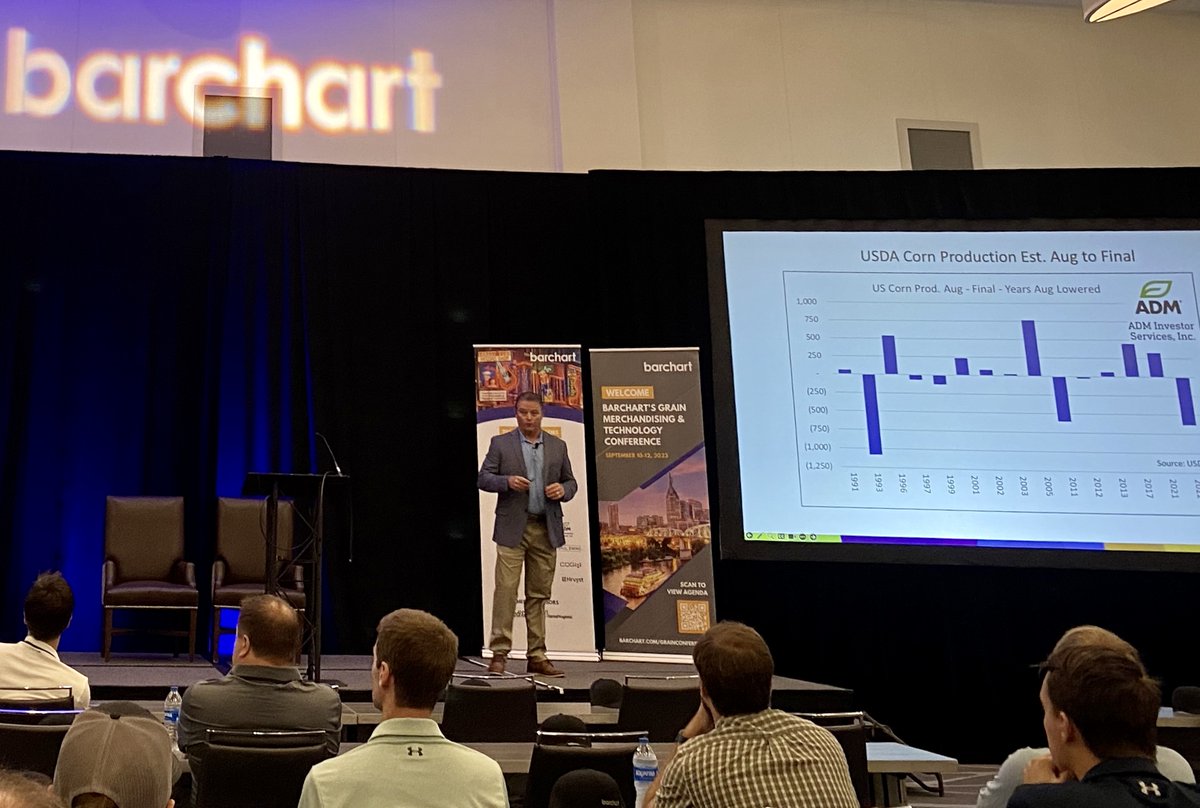 BlueOceanTS's tweet image. Speeches at the Barchart's Grain &amp;amp; Merchandising Technology Conference by Keith Petersen (CSO of Barchart), Darin Newsom (Barchart's senior market analyst), and Mark Soderbergh (ADM isi market analyst) !