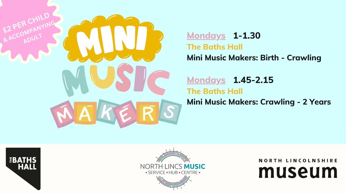 Mini Music Makers Thank you to everyone who came to Mini Music Makers yesterday. It was lovely to see you all back after the summer holidays. No need to pre-book. Simply turn up and pay at our Box Office before the session begins.