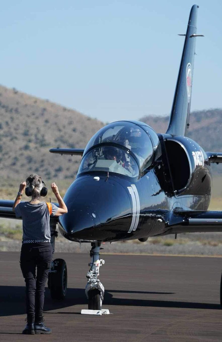 Our Team Race 11 spent Monday on the course at Reno-Stead Airport doing practice laps and first qualifying flights. We are ready to race! 🏁

📸 Photo Courtesy Curtis Noble 

#airraces #jetracing #l39albatros