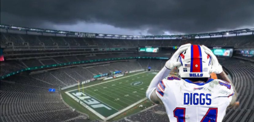 Stefon Diggs still hasn’t left MetLife stadium tonight