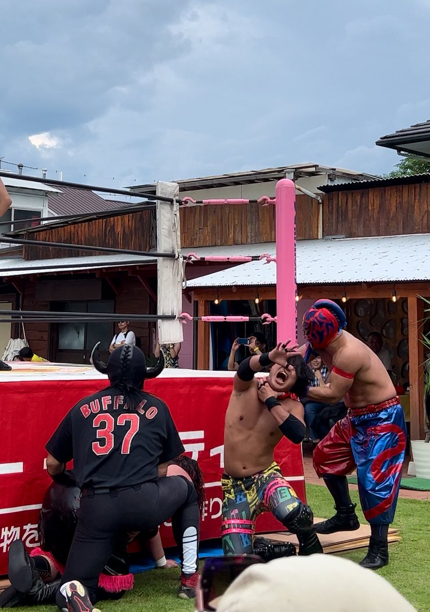 saji_hi1103's tweet photo. #UNITYKIX
#大阪プロレス
しっかりセッティングしてもらい…ダイブするHUBさん🐍✨
しっぽのたなびき具合がまた素敵💕
最後はタイガースさんが⚡️
ライトヘビー級王者は伊達じゃない💪 https://t.co/kt77JFElgl
