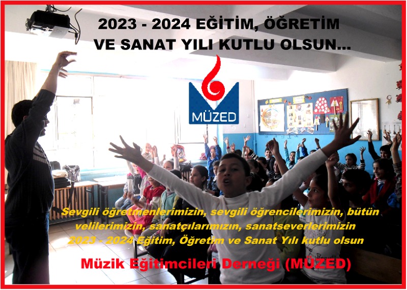 rsaydam1's tweet photo. Sevgili öğretmenlerimizin, sevgili öğrencilerimizin, bütün velilerimizin, sanatçılarımızın, sanatseverlerimizin 2023 - 2024 Eğitim Öğretim ve Sanat Yılını kutlarız.

Verimli, başarılı bir ders yılı ve sanat sezonu dileriz.

Müzik Eğitimcileri Derneği (MÜZED) https://t.co/k1LskdC5Dr